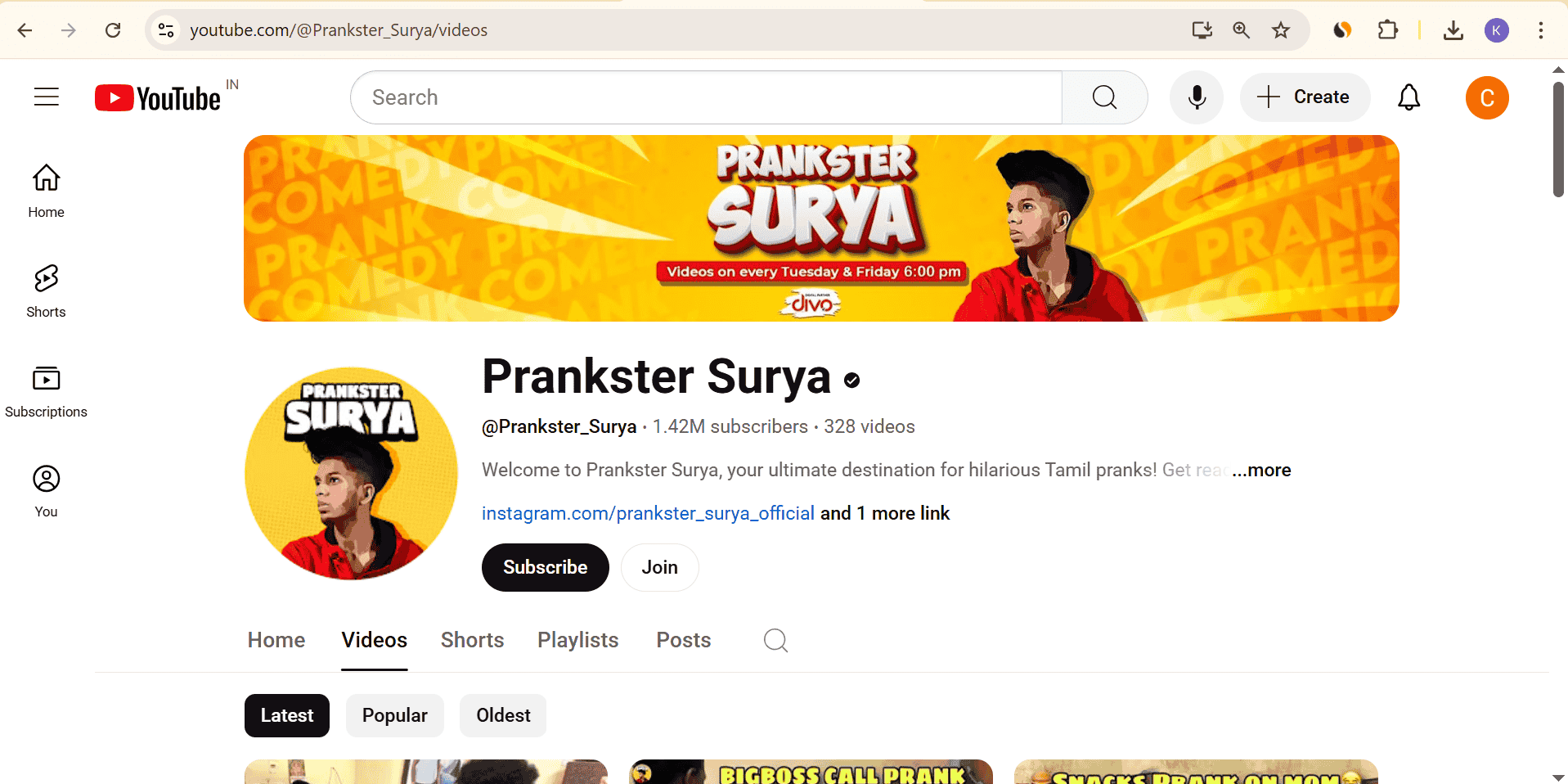 Prankster Surya