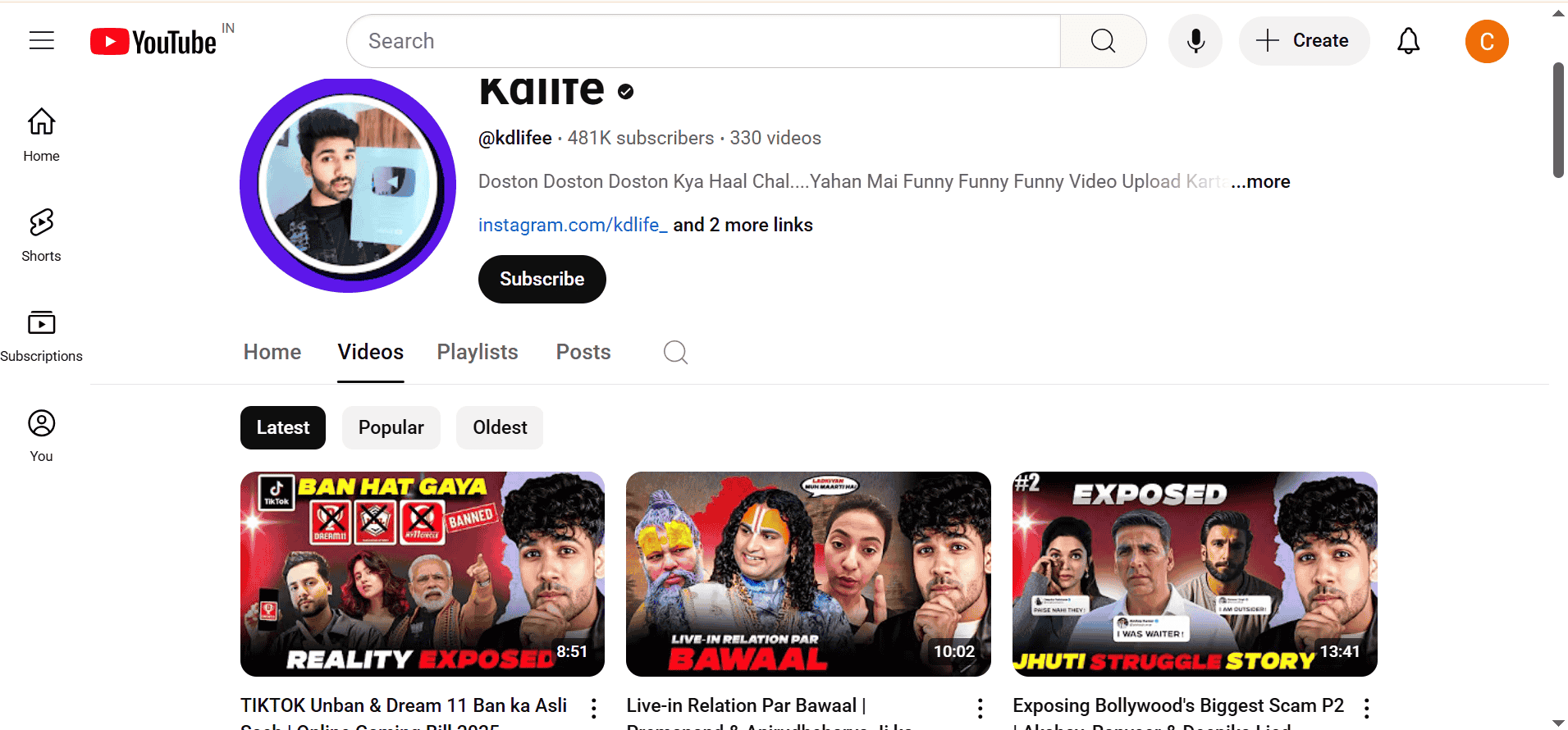Kdlife Youtube Channe