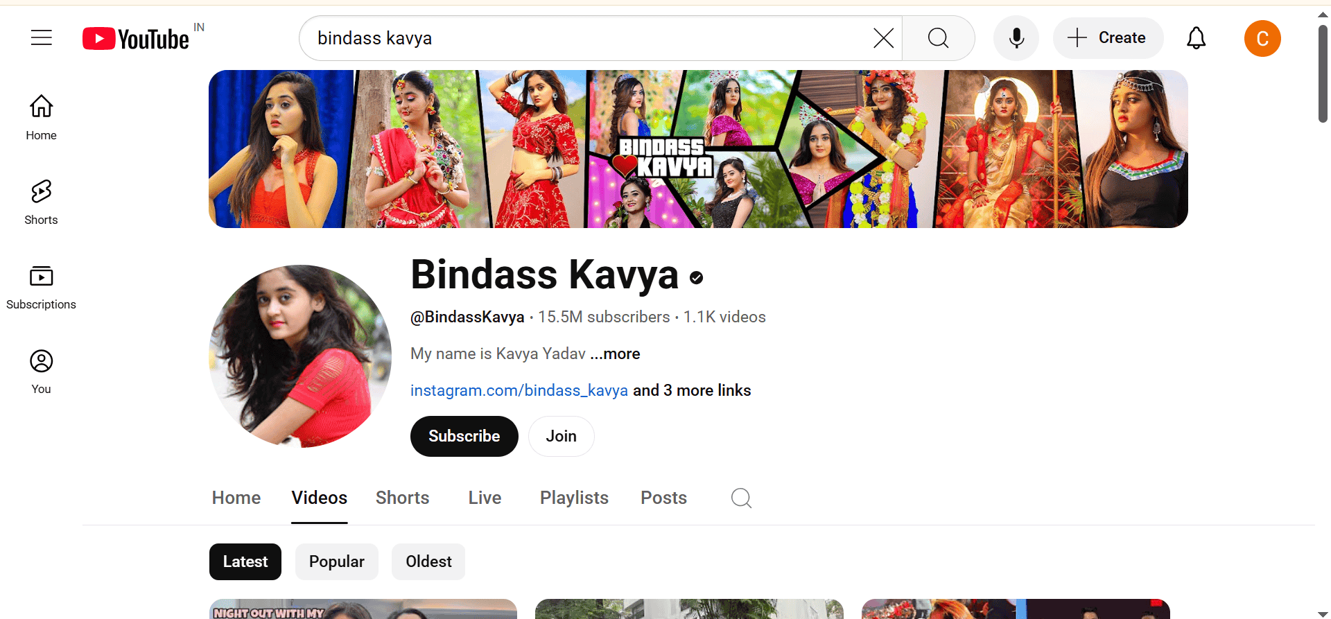 Bindass Kavya
