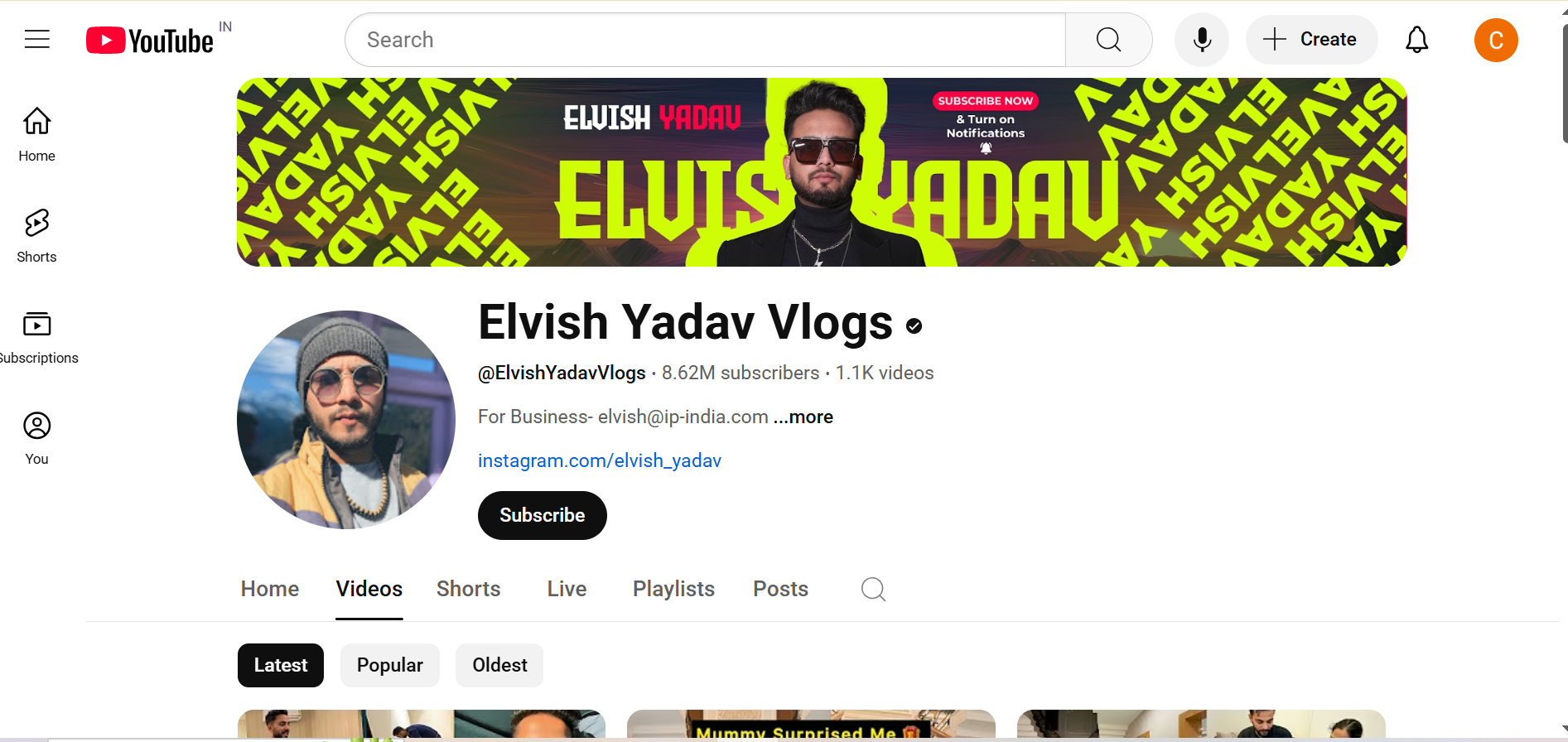 Elvish Yadav Vlogs